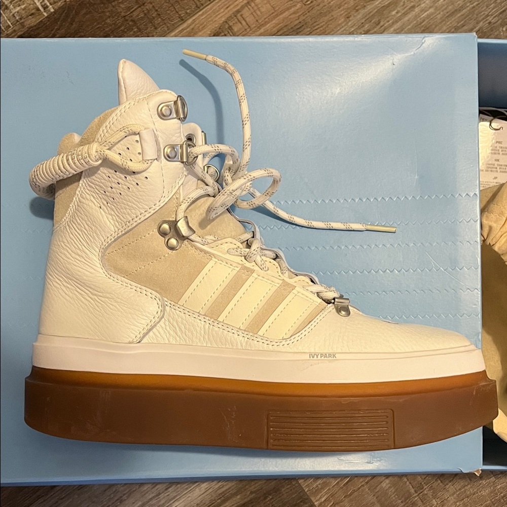 IVY PARK Women's Cream High-Top Sneakers